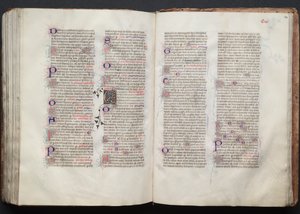 The Gotha Missal: Fol. 140r, tekst, ca. 1375. av Master of the Boqueteaux