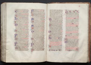 The Gotha Missal: Fol. 141v, tekst, ca. 1375. av Master of the Boqueteaux