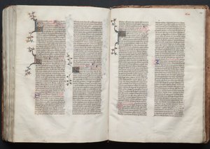 The Gotha Missal: Fol. 145r, tekst, ca. 1375. av Master of the Boqueteaux