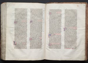 The Gotha Missal: Fol. 146r, tekst, ca. 1375. av Master of the Boqueteaux
