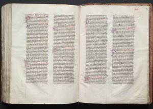 The Gotha Missal: Fol. 146v, tekst, ca. 1375. av Master of the Boqueteaux