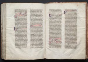 The Gotha Missal: Fol. 151r, tekst, ca. 1375. av Master of the Boqueteaux