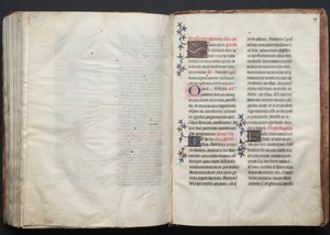 The Gotha Missal: Fol. 159r, tekst, ca. 1375. av Master of the Boqueteaux