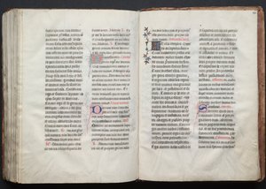The Gotha Missal: Fol. 160r, tekst, ca. 1375. av Master of the Boqueteaux