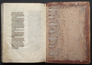 The Gotha Missal: Fol. 164v, tekst, ca. 1375. av Master of the Boqueteaux