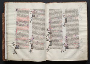 The Gotha Missal: Fol. 25r, tekst, ca. 1375. av Master of the Boqueteaux
