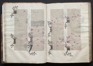 The Gotha Missal: Fol. 29r, tekst, ca. 1375. av Master of the Boqueteaux