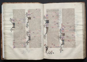 The Gotha Missal: Fol. 29v, tekst, ca. 1375. av Master of the Boqueteaux