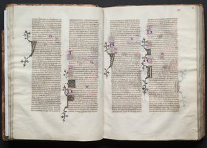 The Gotha Missal: Fol. 33r, tekst, ca. 1375. av Master of the Boqueteaux