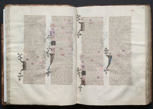 The Gotha Missal: Fol. 34r, tekst, ca. 1375. av Master of the Boqueteaux