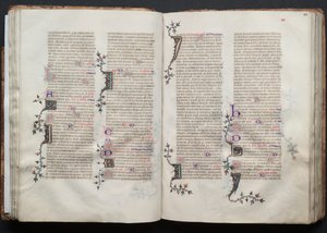 The Gotha Missal: Fol. 41r, tekst, ca. 1375. av Master of the Boqueteaux