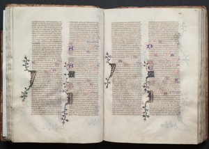 The Gotha Missal: Fol. 41v, tekst, ca. 1375. av Master of the Boqueteaux