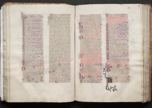 The Gotha Missal: Fol. 56r, tekst, ca. 1375. av Master of the Boqueteaux