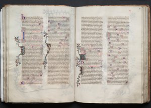 The Gotha Missal: Fol. 70r, tekst, ca. 1375. av Master of the Boqueteaux