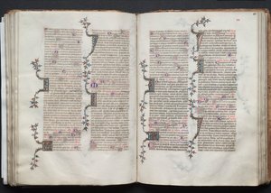 The Gotha Missal: Fol. 81r, tekst, ca. 1375. av Master of the Boqueteaux
