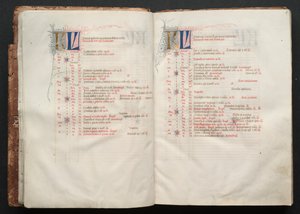 The Gotha Missal: Fol. 8r, tekst, c. 1375. av Master of the Boqueteaux