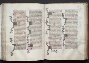 The Gotha Missal: Fol. 90v, tekst, ca. 1375. av Master of the Boqueteaux