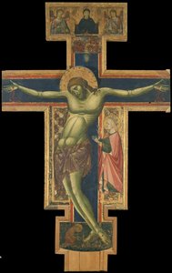 Krusifiks av Master of the Borgo Crucifix