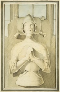 Skulptur av Robert, hertug av Normandie, i St Philip