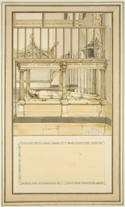 Biskop Paul Bushs grav i Bristol Cathedral, ca. 1799 (akvarell på papir) av Master of the Bristol Church Monuments