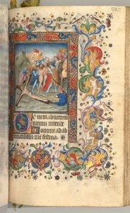 Timer for Karl den adelige, konge av Navarra 1361-1425: fol. 179r, Kristus naglet til korset, ca. 1