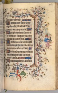 Timer for Karl den adelige, konge av Navarra 1361-1425: fol. 232r, tekst, ca. 1405.