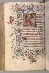 Timer for Karl den adelige, konge av Navarra 1361-1425: fol. 264v, St. Paul, ca. 1405. av Master of the Brussels Initials and Associates