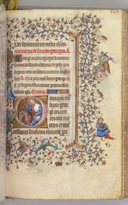 Timer for Karl den adelige, konge av Navarra 1361-1425, fol. 278r, St. George, ca. 1405. av Master of the Brussels Initials and Associates