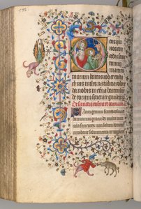 Timer for Karl den adelige, konge av Navarra 1361-1425, fol. 280v, SS. Job og Eustace, ca. 1405.