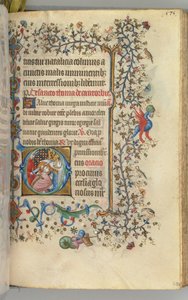 Timer for Karl den adelige, konge av Navarra 1361-1425, fol. 282r, St. Thomas à Becket, ca. 1405. av Master of the Brussels Initials and Associates