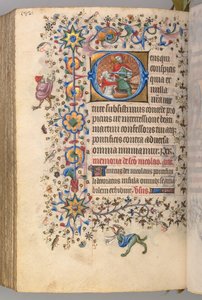 Timer for Karl den adelige, konge av Navarra 1361-1425, fol. 285v, St. Martin, ca. 1405.