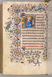 Timer for Karl den adelige, konge av Navarra 1361-1425, fol. 296v, St. Maria Magdalena, ca. 1405.