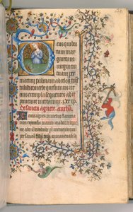 Timer for Karl den adelige, konge av Navarra 1361-1425, fol. 299a, St. Margaret, ca. 1405. av Master of the Brussels Initials and Associates
