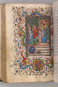 Timer for Karl den adelige, konge av Navarra 1361-1425: fol. 78v, Adoration of the Magi Sext, ca.
