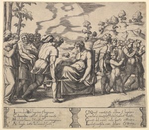 Plate 5: Psyche bar på et kull, fra 