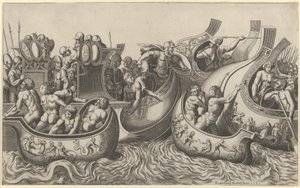 Mirror of Roman Magnificence: Naval Battle, 1500-tallet., 1500-tallet.