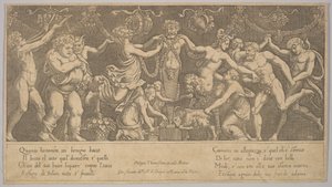 The sacrifice to Priapus who is in the form of a statue in the centre, Bacchus and a sa..., 1530-60.    1139691   no       norwegian Successfully Translated  Original: Old Houses in Hyen Translat: Old Houses in Hyen 1413778 no norwegian Successfully Transl