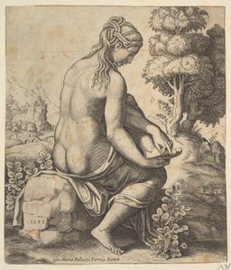 Venus fjerner en torn fra foten hennes, 1532.