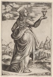 Magdalen av Master of the Die after Follower of Raphael
