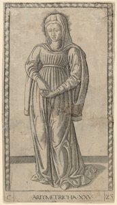 Aritmetricha (aritmetikk) av Master of the E Series Tarocchi
