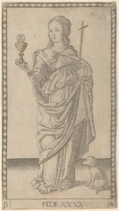 Fede (tro) av Master of the E-Series Tarocchi