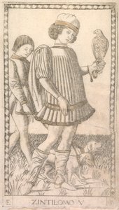 Gentleman fra Tarocchi-serien E: Conditions of Man, #5, ca. 1465.