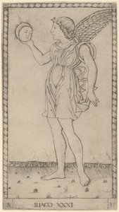 Iliacus (solens geni) av Master of the E Series Tarocchi