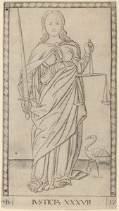 Rettferdighet av Master of the E-Series Tarocchi