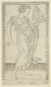 Logic, plate 22 fra Arts and Sciences av Master of the E Series Tarocchi