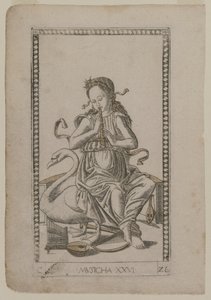 Musikk fra Tarocchi, serie C: Liberal Arts, #26, før 1467. av Master of the E Series Tarocchi