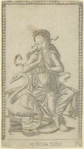 Musikk, plate 26 fra Arts and Sciences av Master of the E Series Tarocchi