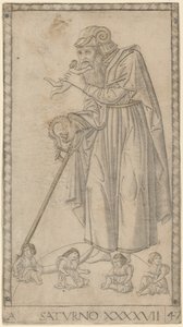 Saturno (Saturn) av Master of the E-Series Tarocchi