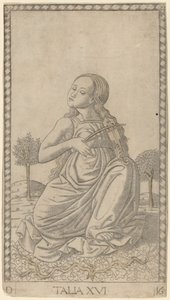 Talia (Thalia) av Master of the E-Series Tarocchi