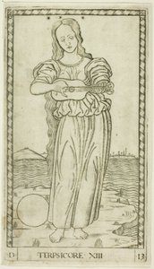 Terpsichore, plate tretten fra Apollo and the Muses